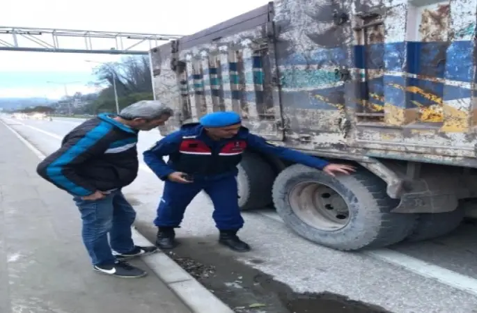 Ordu'da Ağır Vasıtalı Araçlara 30 Bin TL Ceza