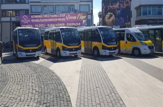 DOLMUŞLAR TEK ÇATIDA TOPLANIYOR