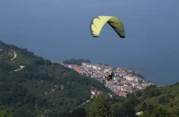 Ordu'da Yamaç Paraşütü için Pist Yapıldı