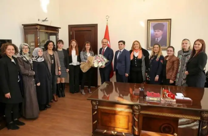 Kadın Temsilcileri, Dünya Kadınlar Günü Münasebetiyle Vali Yavuz’u Ziyaret Etti