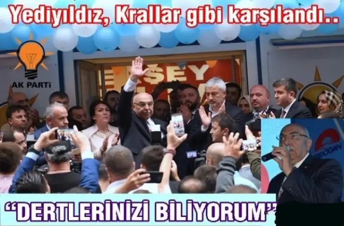 AK Parti adayı Yediyıldız, “Hedef 6’da 6” dedi..