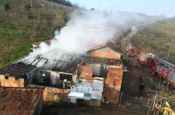 Fatsa'da Ev Yangını