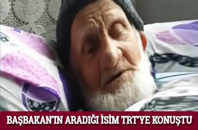 Başbakanın aradığı isim TRTye konuştu