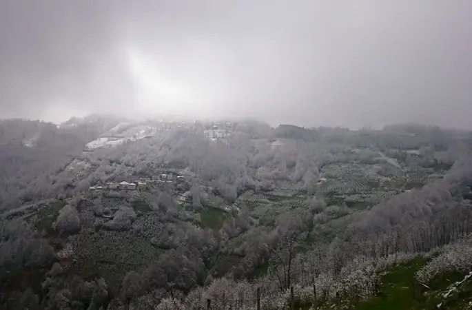 Nisan Ayında Yağan Kar Şaşırttı