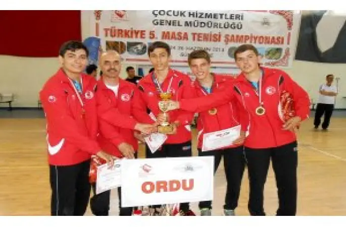 Ordu Masa Tenisinde Türkiye Şampiyonu Oldu