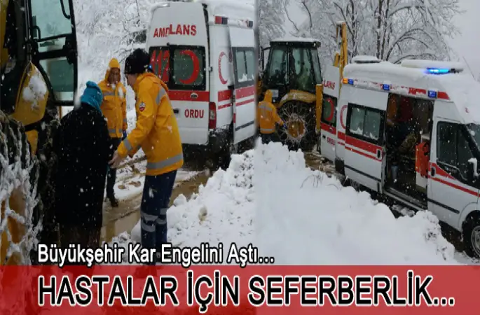 BÜYÜKŞEHİR KAR ENGELİNİ AŞTI