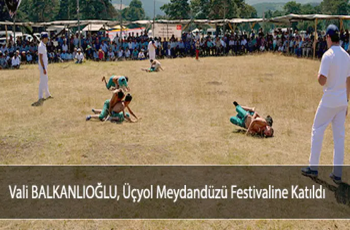Vali  balkanoğlu üçyol meydandüzü festivaline katıldı
