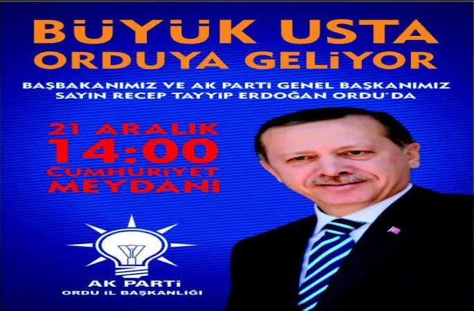 Başbakan’ın Ordu Programı Belli Oldu