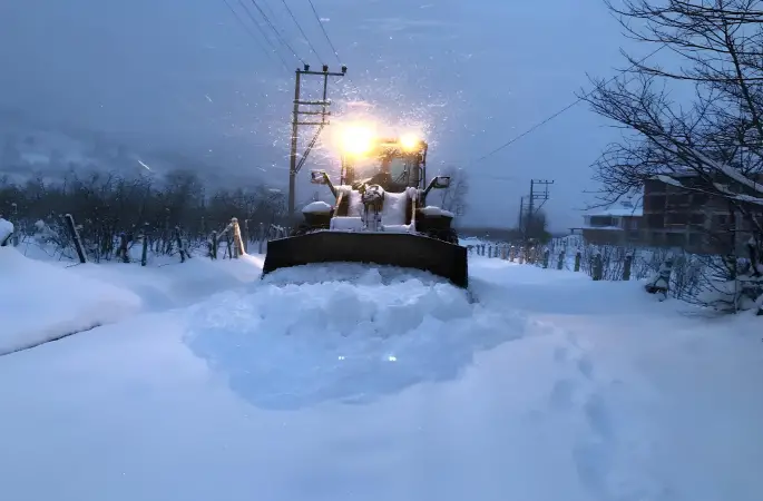 Aybastı’da Karla Mücadele Ekipleri 7/24 Sahada
