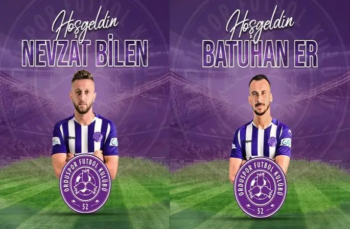 Batuhan Er ve Nevzat Bilen Tekrar 52 Orduspor’da