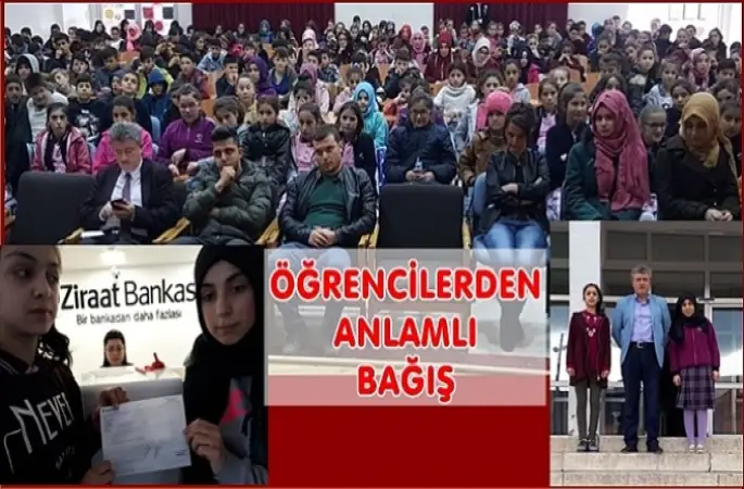 Öğrenciler harçlıklarını Afrin'e gönderdi
