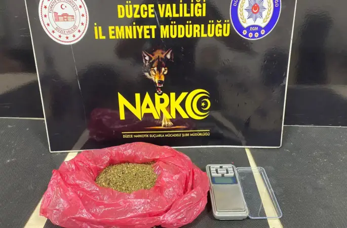 Düzce'de uyuşturucu operasyonu: 2 tutuklama