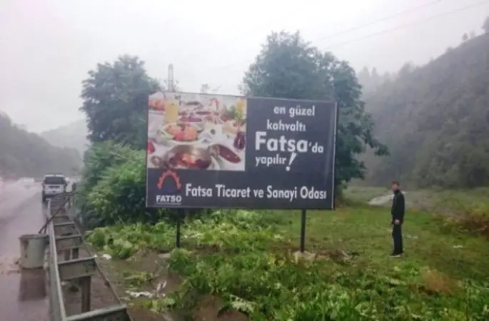 En Güzel Kahvaltı Fatsa'da Yapılır Tabelaları Konuldu