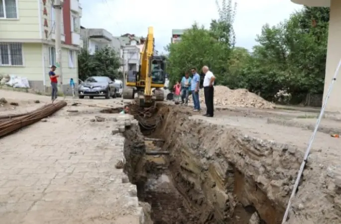 Fatsa'da Ana Su Hattı Çalışmaları