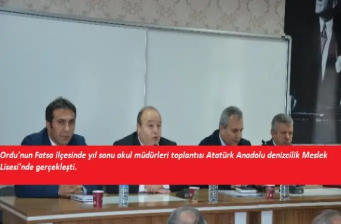 Fatsa'da Yıl Sonu Müdürler Toplantısı