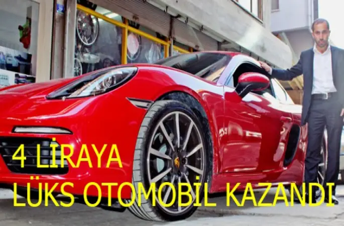 Dondurma Çekilişinden Kazandığı Lüks Otomobiline Kavuştu