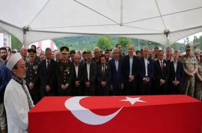 ORDU ŞEHİDİNİ CENNETE UĞURLADI