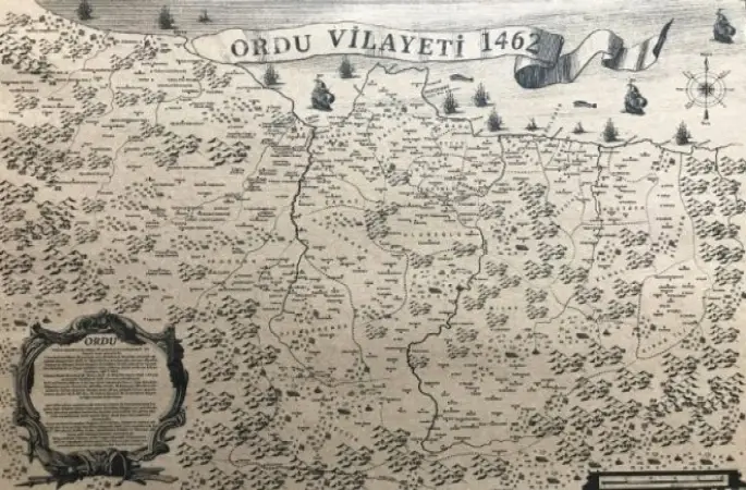 İşte Ordu'nun 1462 Tarihli Haritası