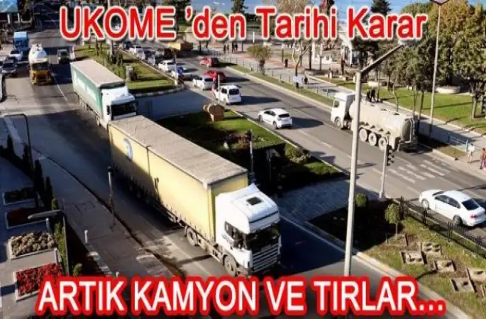 KAMYON VE TIRLAR ORDU'DAN GEÇİŞ YAPAMAYACAK