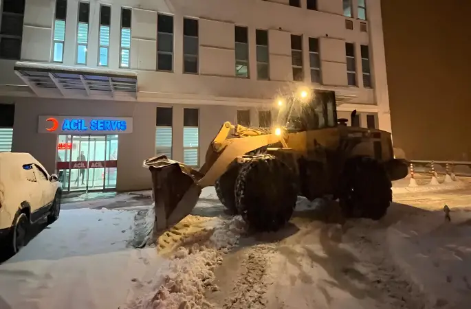 Korgan’da Karla Mücadelede Kesintisiz Sürüyor