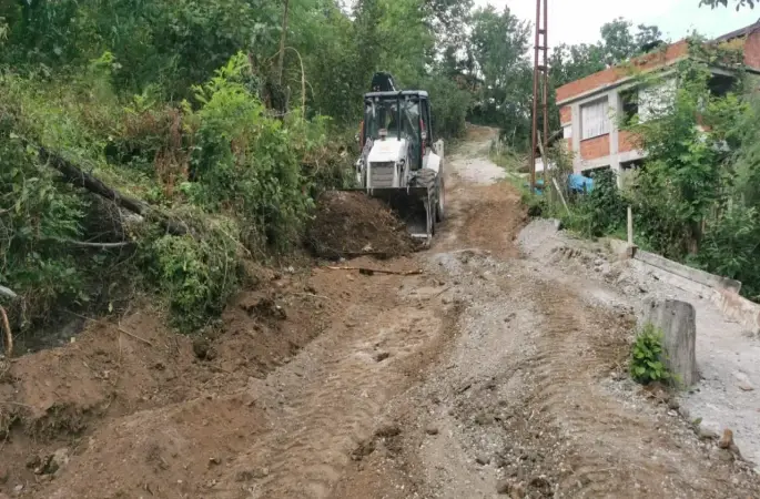 Korgan’da Yol Çalışmaları Aralıksız Sürüyor