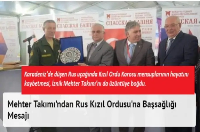 Mehter Takımı'ndan Rus Kızıl Ordusu'na Başsağlığı Mesajı