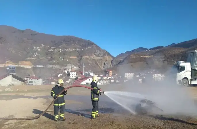 OBB Mahallede İtfaiye Eğitimi Verdi