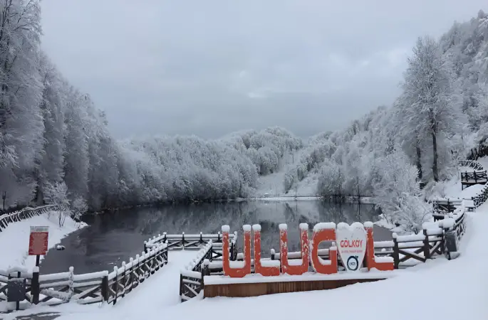 Ordu Ulugöl’de Kış Mevsiminin Büyüsü