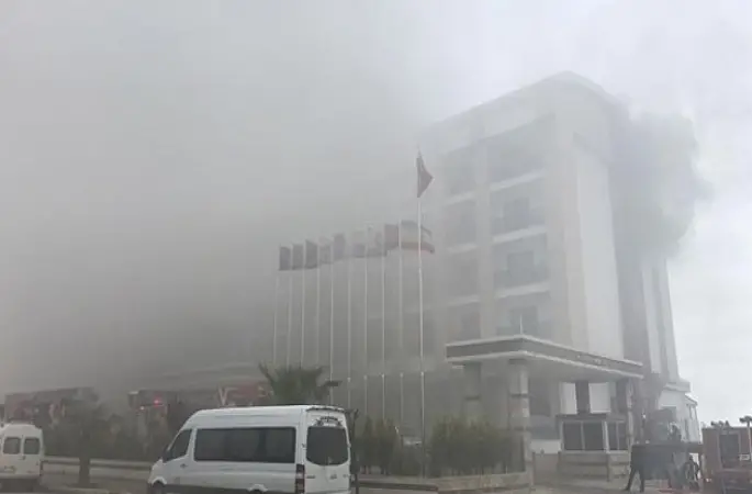 Ordu'da 5 Yıldızlı Otelde Yangın