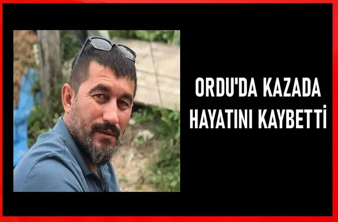 Ordu'da karlı yolda otomobil fındık bahçesine uçtu