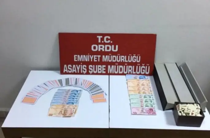 Ordu'da Kumar Oynanan Yerlere Baskın