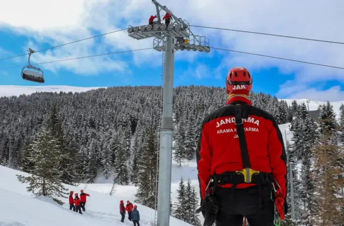 Ordu'da Telesiyejde Arama Kurtarma Tatbikatı Gerçekleştirildi