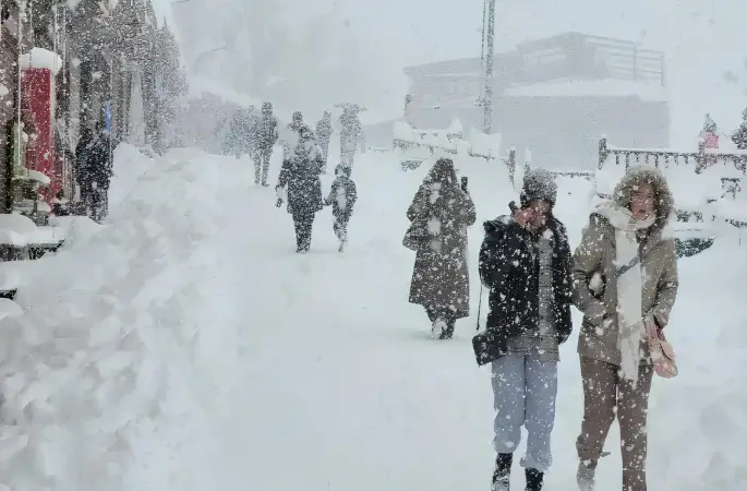 Ordulular Teleferik Hattı Ücretsiz Olunca, Kar Keyfini Boztepe’de Yaşadı