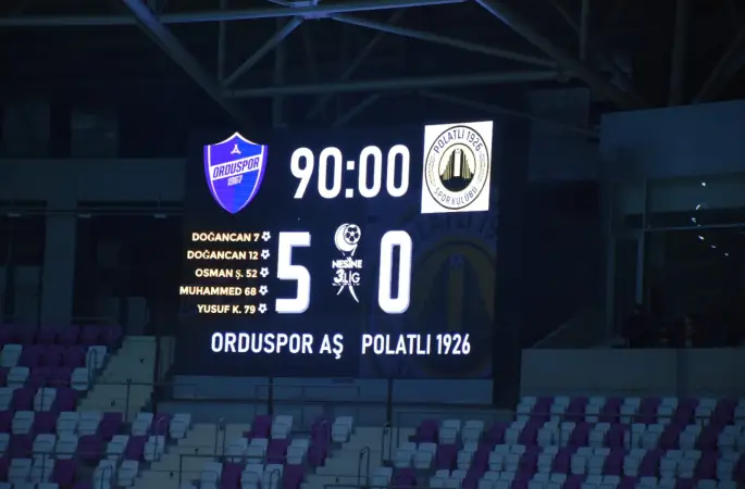 Orduspor 1967’den Farklı Galibiyet: Liderlik Koltuğundaki Gücünü Perçinledi