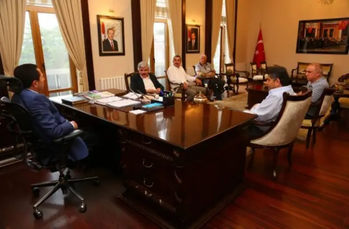 Orduspor’un Yeni Yönetimi Vali Balkanlıoğlu’nu Ziyaret Etti