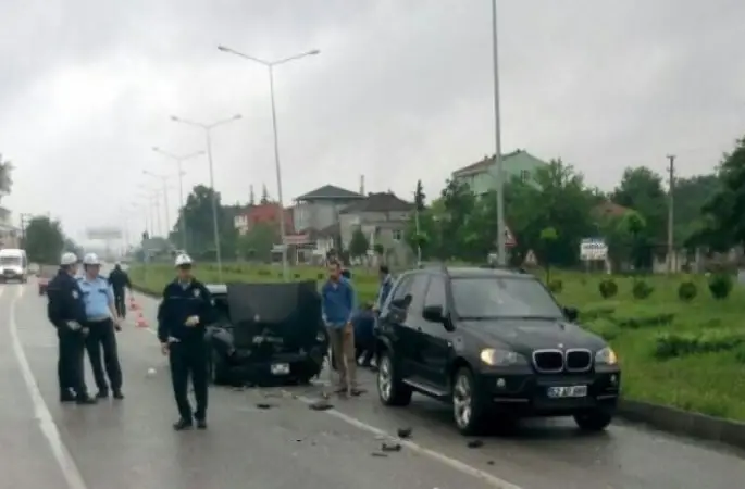 Samsun'da Trafik Kazası: 4 Yaralı