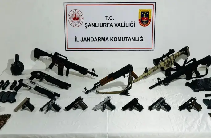 Şanlıurfa'da silah kaçakçılığı operasyonu: 7 gözaltı