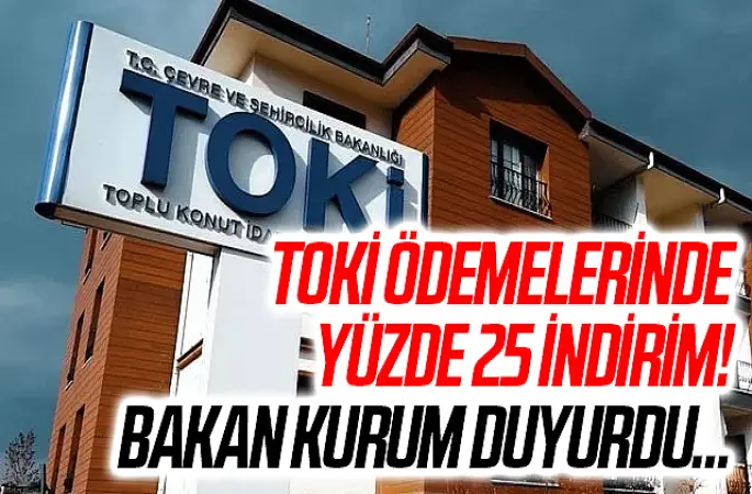 Son dakika | TOKİ'den indirim kampanyası! Bakan Kurum duyurdu, indirim oranı belli oldu