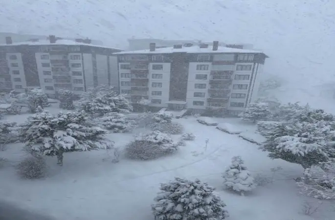 Ünye’de Kar ve Tipi Etkili Oldu