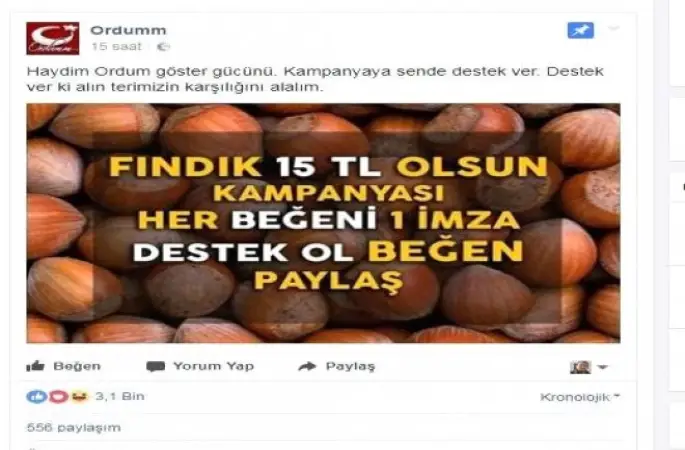 Üreticilerden '15 Lira' Kampanyası